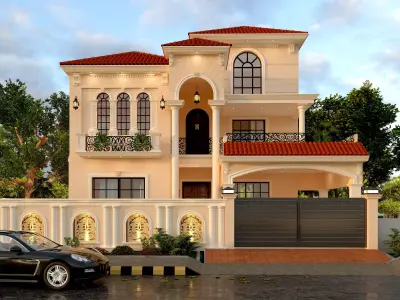 Spanish Style House 3D model