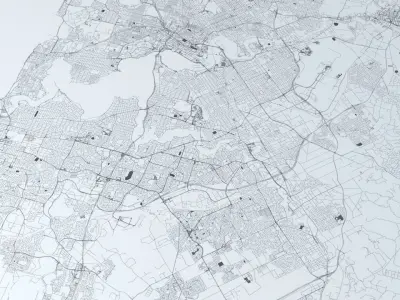 Perth Road Network and Streets 3D model