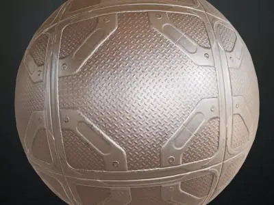 White Metal Plate PBR Seamless Texture