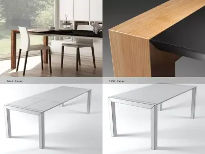 Orba modern dining table design 3D model