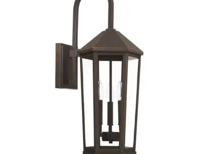 Ariyelle Black Outdoor Wall Lantern 3D model