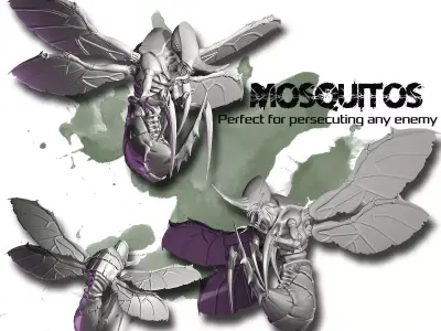 Mosquitos mosquitoes 3D model