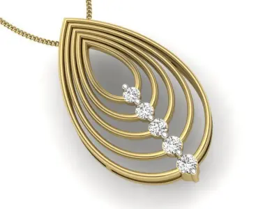 Women Pendant 3D print model 3D print model buy