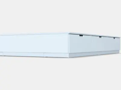 NORDLI Bed frame with storage 1 3D model