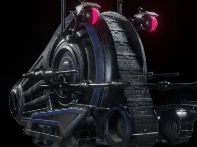 Nr-N99 Persuader Droid tank Low-poly 3D model