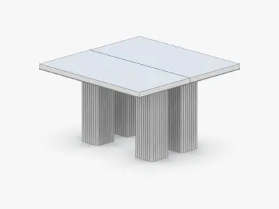 0342 - Coffee Table Low-poly 3D model