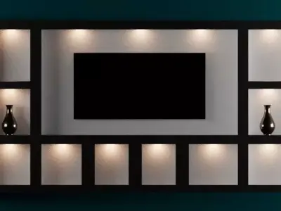  cupboard Low-poly 3D model