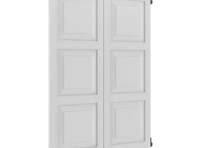 White External Shutters 3D model