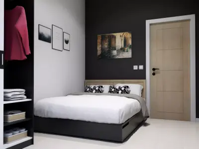 APARTMENT INTERIOR - MASTER BEDROOM 3D model