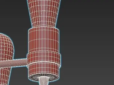 Favourite-Nano-1522-6P chandelier with six lights 3D model