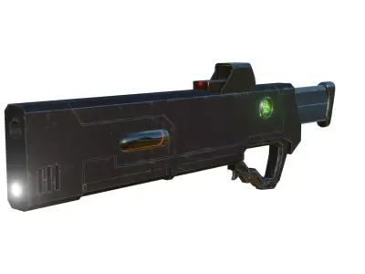 Sci-Fi Weapon Low-poly 3D model