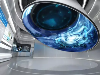 Tech Exhibition Hall 3D model