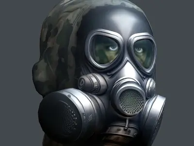 Helmet 3d model military combat Military scifi Low-poly 3D model get