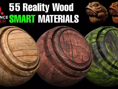 55 High Quality Wood Smart Materials for Substance Painter Texture