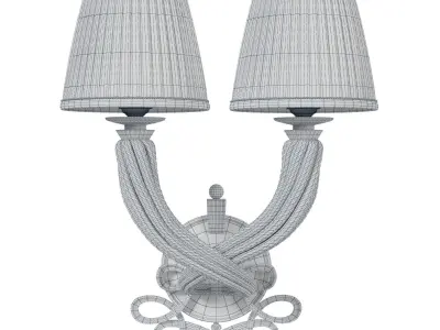 1stdlibs Jules Leleu double torsade sconce Low-poly 3D model