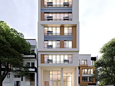 modern apartments 3D model