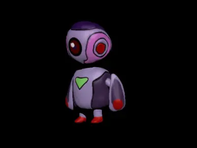 Mini Robot High Poly 3D model