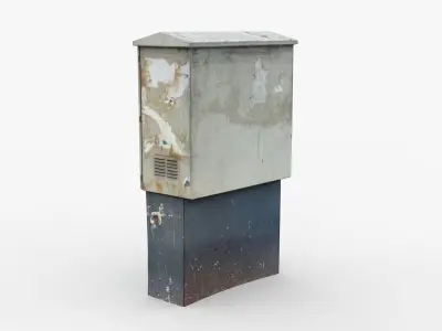 Distribution Board 2 Scan Low-poly 3D model