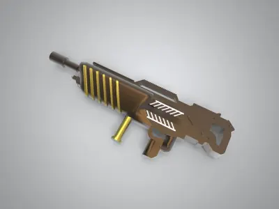 sci-fi artillery futuristic weapon 3D print model