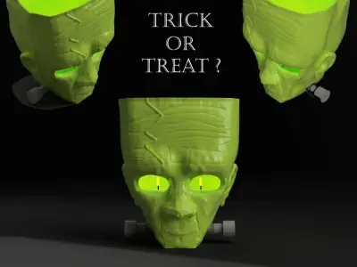 Halloween - 3D Franky Tealight Holder 3D print model