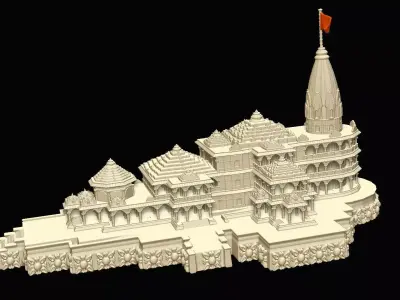 Ram Mandir 3d print STL 3D print model