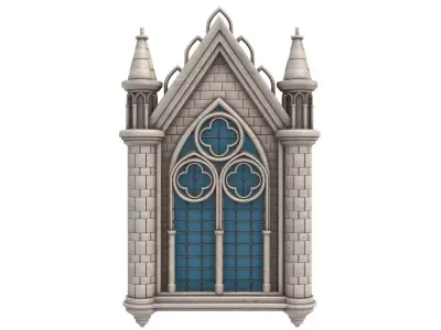 Gothic Window 3D model