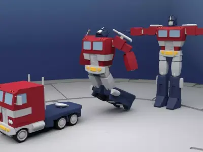 Optimus Prime Transforming Rig 3D model
