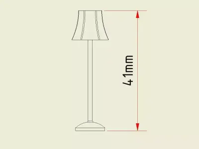 Floor Lamp 3D print model