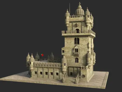 Belem Tower Portugal 3D model