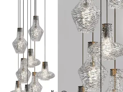 Lute Pendant Light 3D model