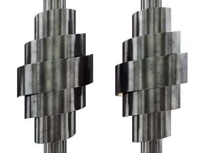 Currey and Co Chiffonade Wall Sconce Low-poly 3D model