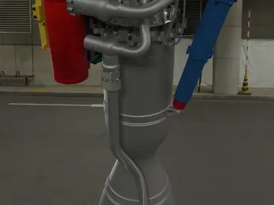 Rutherford Rocket Engine 3D model