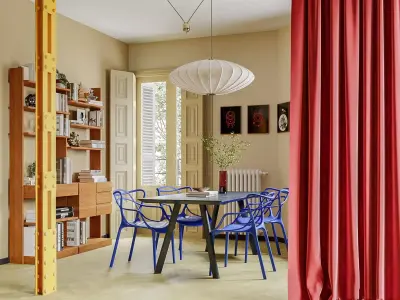 Living Room and Kitchen with Dinning Set Low-poly-119 Low-poly 3D model