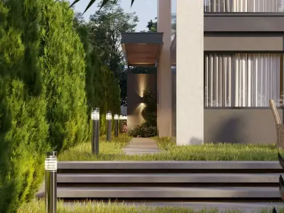 5 Villa Complex Exterior 3D model