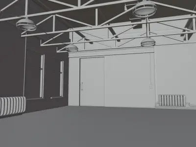 Industrial Loft with 8K and 4K Textures Low-poly 3D model