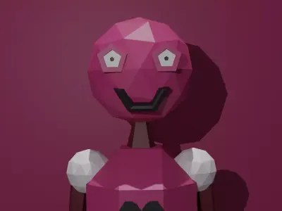 Cuterobot ---LOL 245 Low-poly 3D model