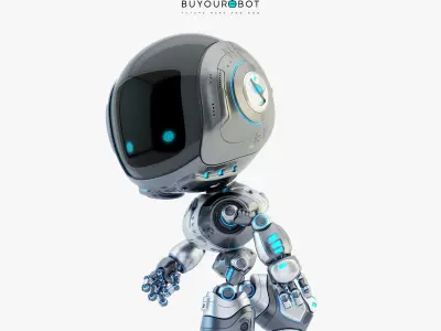 Fun bot I digital toy 3D model