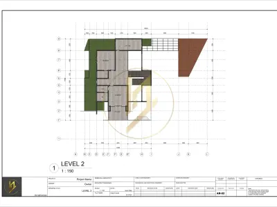 Revit Exterior Modern House Design Project file 01 3D model