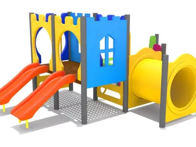 Mini Playground Low-poly 3D model