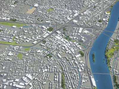 Trenton Low-poly 3D model