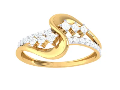 Women Ring  Render 3dm STL OBJ FBX Details 3D print model 296
