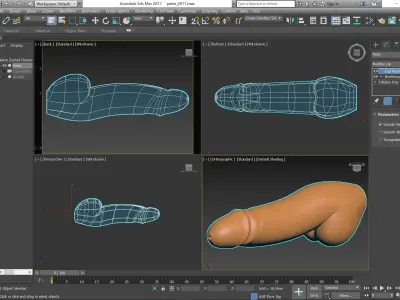 Penis trinket for cnc 3dprint source file 3D model