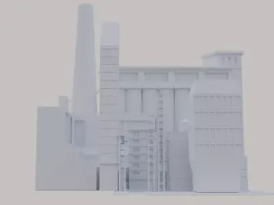 City street Free low-poly 3D model purchase