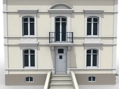Typical Paris house 3D model