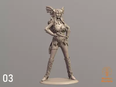 Saint  Exmin  Space Valkyrie - Battle Beyond the Stars 3D print model