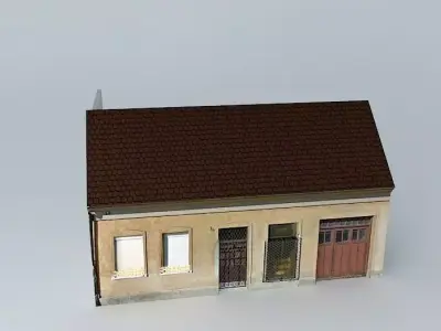 European Mid 20ct House Low-poly 3D model