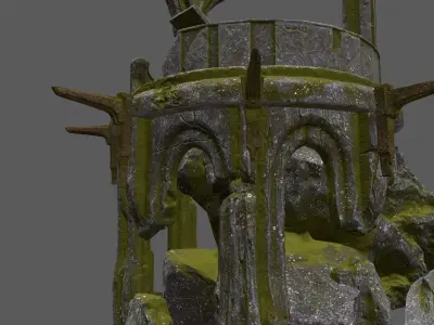 old temple 3D model
