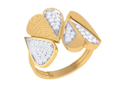 Women Ring  Render 3dm STL OBJ FBX Details 3D print model 133