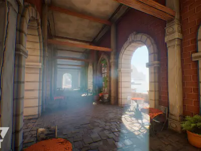 Positano Stylized Pack  Low-poly 3D model