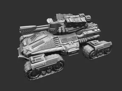 Tank of the future 3D print model